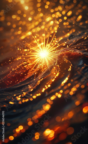 a close up of a firework with a bright light