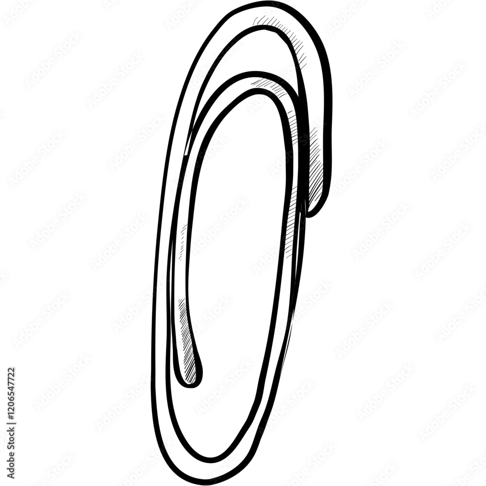 paperclip handdrawn illustration paperclip handdrawn illustration
