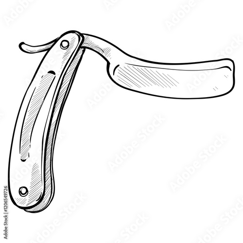 razor handdrawn illustration