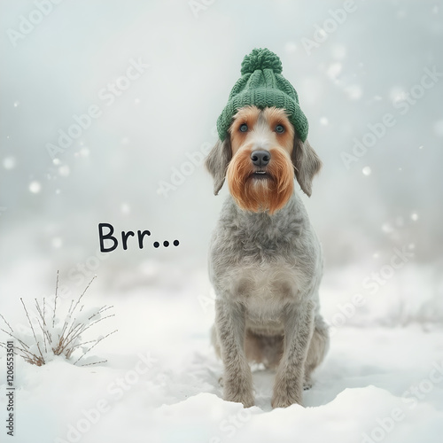 dog in winter clothes