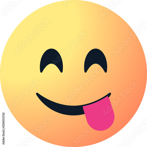 delicious food or tasting food emoji face with tongue out , licking lips emoticon