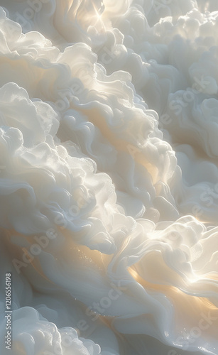 a close up of a white cloud