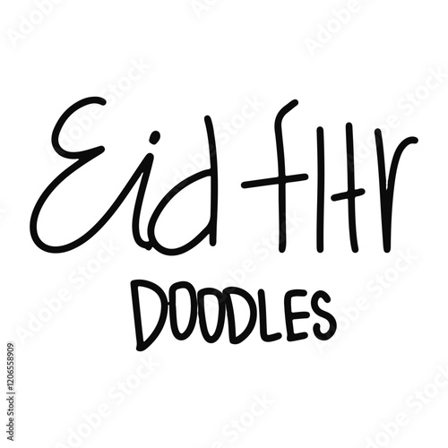 Doodles line art of ramadan kareem. eid fitr celebration element doodles stock. mudik, hampers, nastar, kue kering