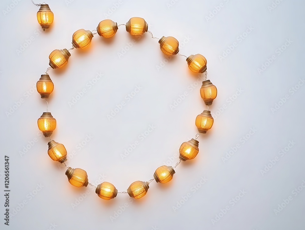 Illuminated Lantern String Lights Form A Circle Illuminated Lantern String Lights Form A Circle