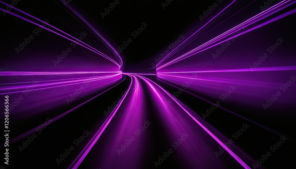 Fototapeta premium Abstract dark background with purple lines
