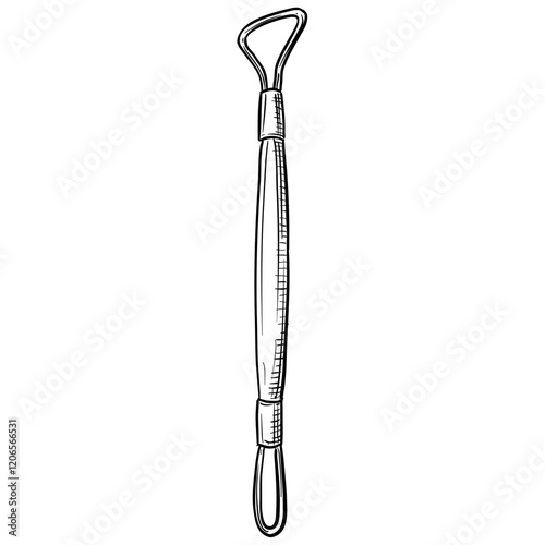 clay pottery making tools handdrawn illustration