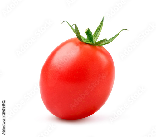 Fresh cherry tomato isoalted on white background. photo