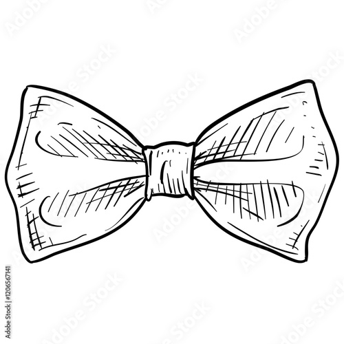 bow tie handdrawn illustration