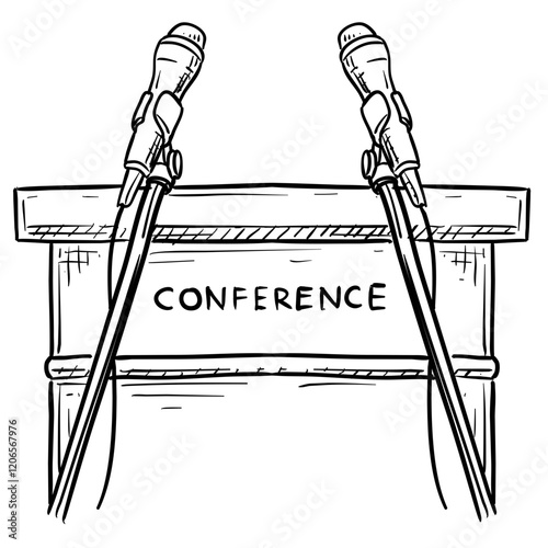 conference handdrawn illustration