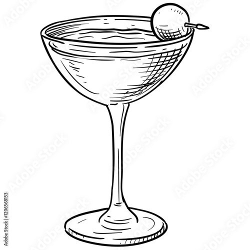 cocktail handdrawn illustration