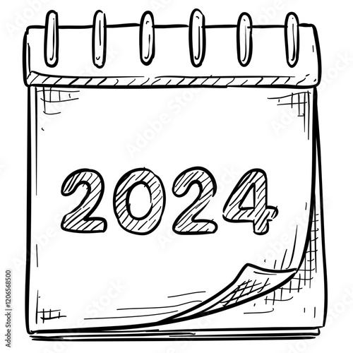 calendar handdrawn illustration