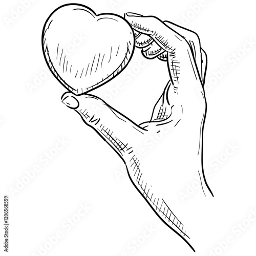 Affection handdrawn illustration