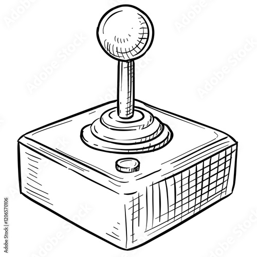 joystick handdrawn illustration