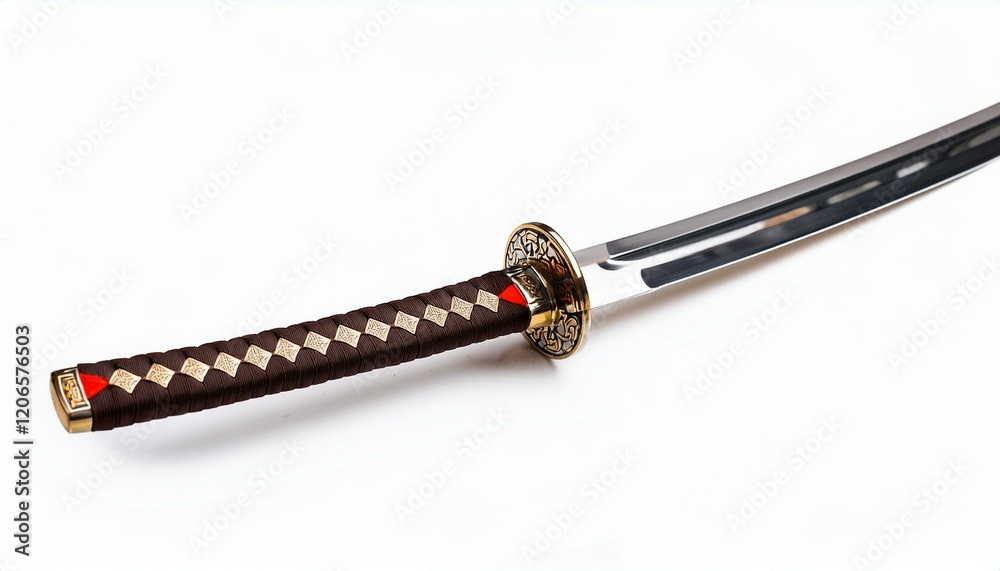 Fototapeta premium Sharp Katana Sword with Intricate Details