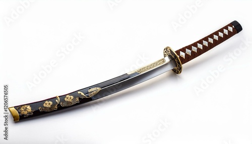Ornate Katana with Intricate Gold Details
