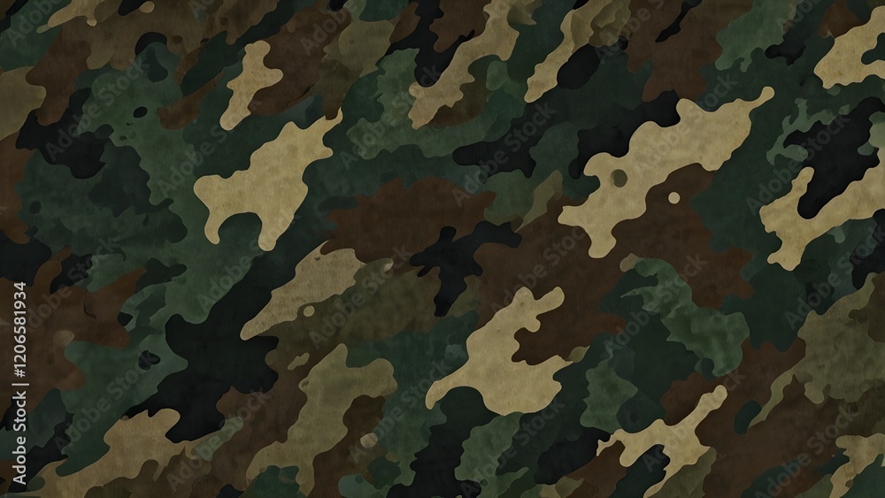 Camouflage cloth texture. Abstract background and texture for design. Generative AI Camouflage cloth texture. Abstract background and texture for design. Generative AI