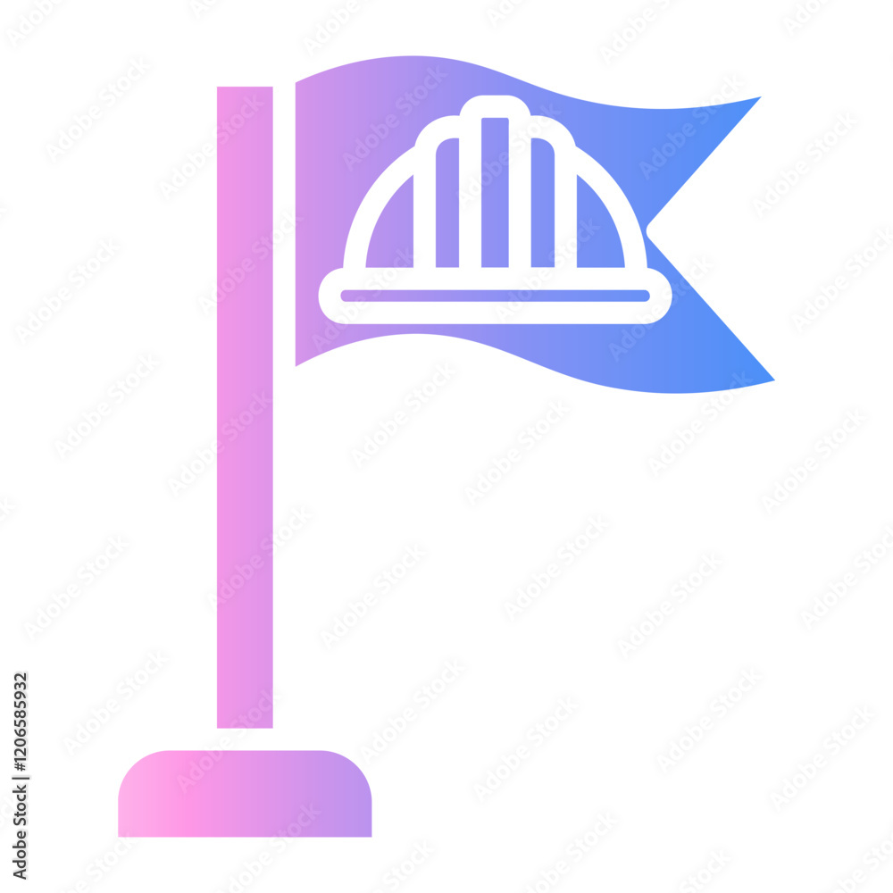 Fototapeta premium flag Gradient icon