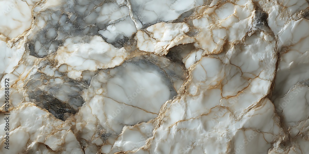 Close-up of white and gold marble texture. Close-up of white and gold marble texture.