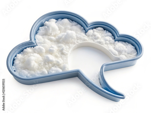 blue sky with clouds. cloud, icon, sky, weather, vector, symbol, internet, cloud computing, illustration, technology, computer, blue, design, sign, clouds, network, web, data, computing, 3d, communica photo