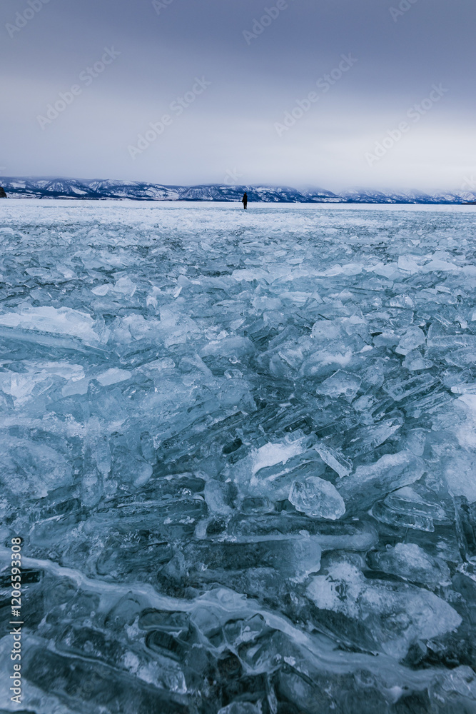 bule ice on the baikal lake bule ice on the baikal lake