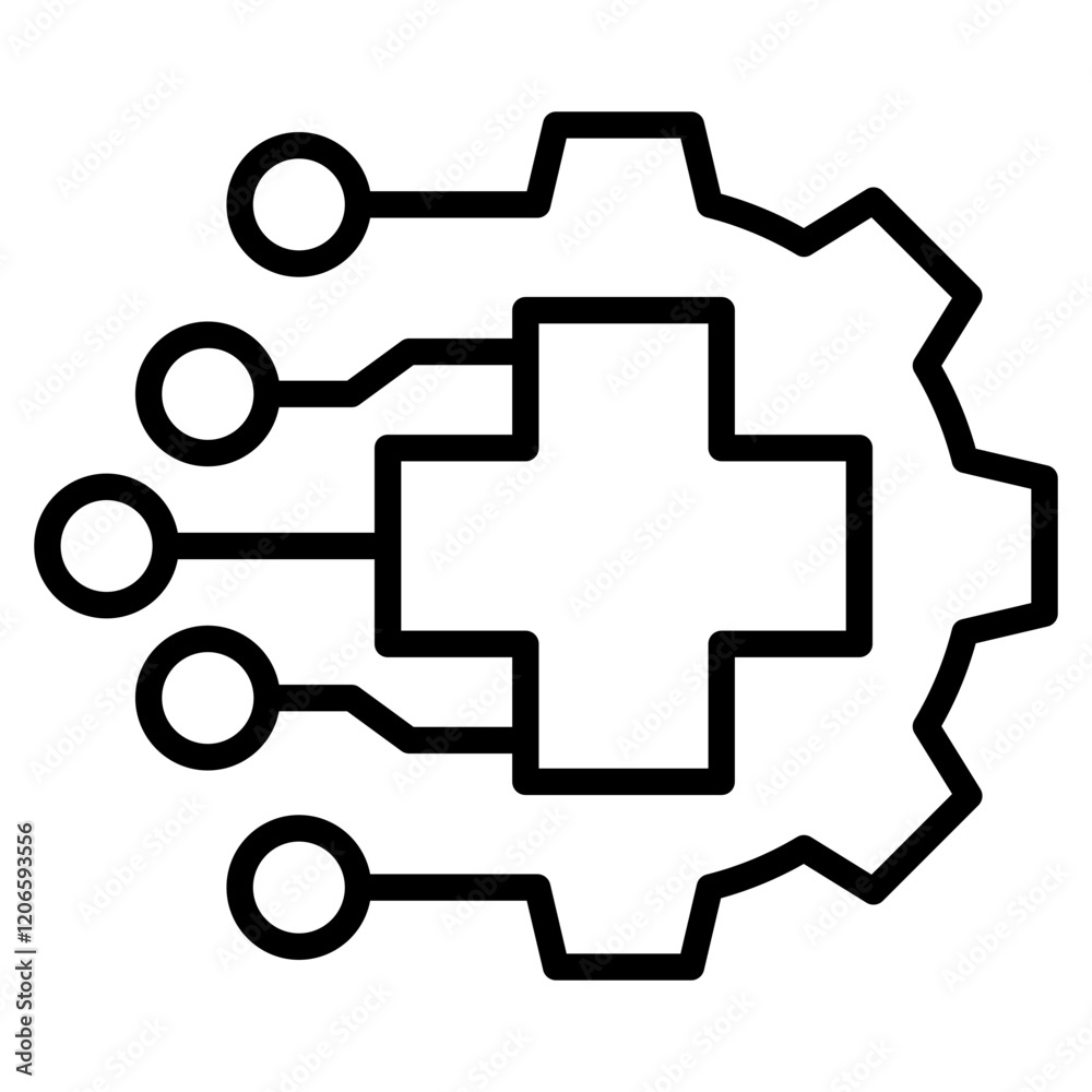 health digital transformation single icon health digital transformation single icon