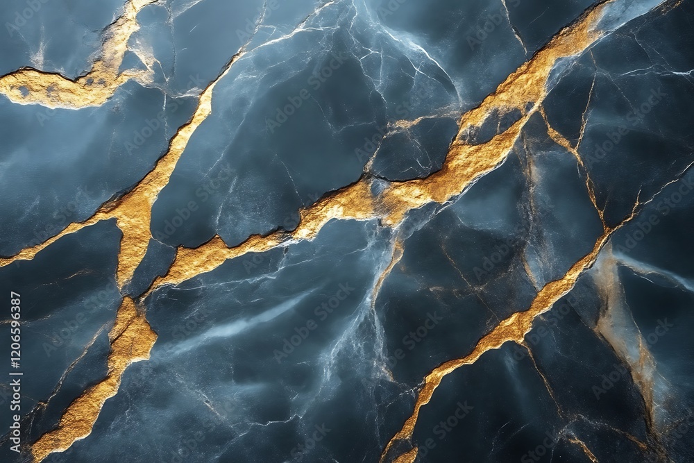 Blue gold marble texture background design Blue gold marble texture background design