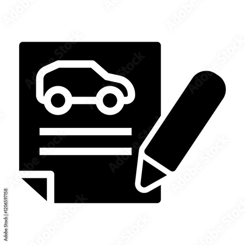 driver license Solid icon