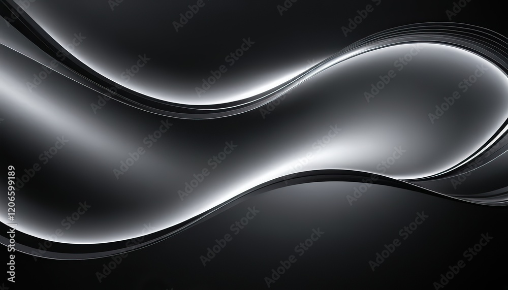 Fototapeta premium Abstract Grainy noise texture Monochrome black and white abstract liquid flow, marble wave gradient background, super wide website headers, banners, retro classic poster designs.