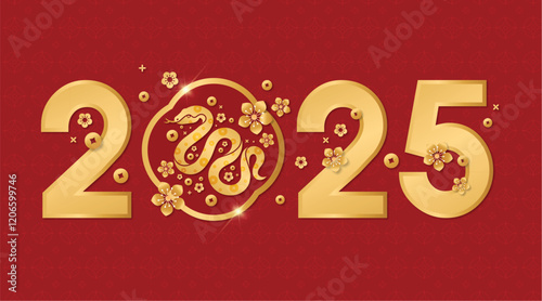 Luxurious crimson red and gold snake year background. New year invitations, greeting cards, wallpaper, background, printing, fabric	