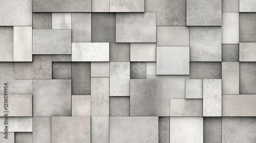 Wallpaper Mural Simple Tiled Pattern in Varying Shades of Gray for Background Use Torontodigital.ca