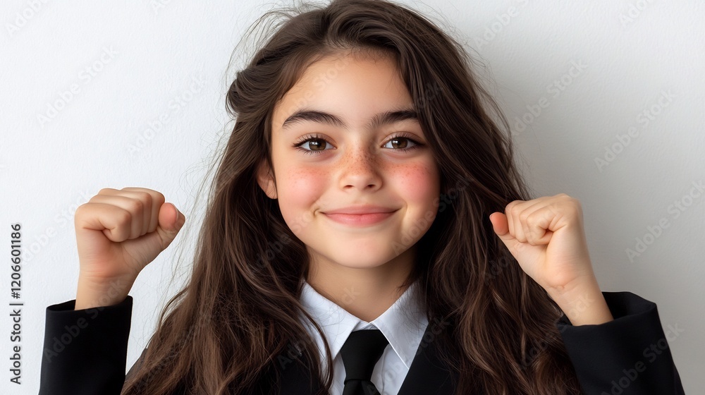 Portrait of a Confident Young Girl Portrait of a Confident Young Girl