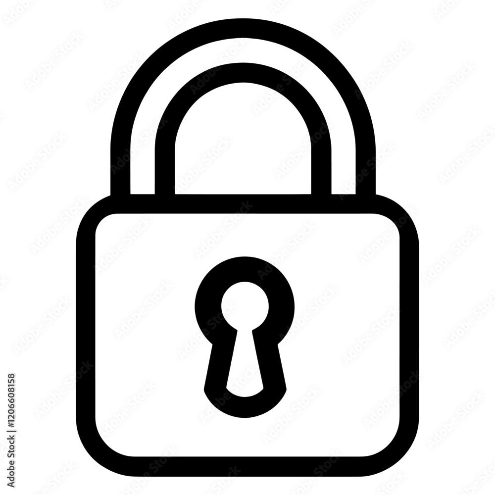 Unlock sign icon illustration protection letterbox vector Unlock sign icon illustration protection letterbox vector