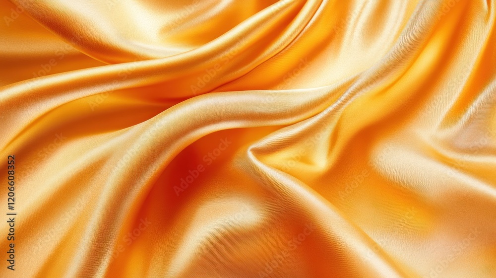Golden Satin Drapery