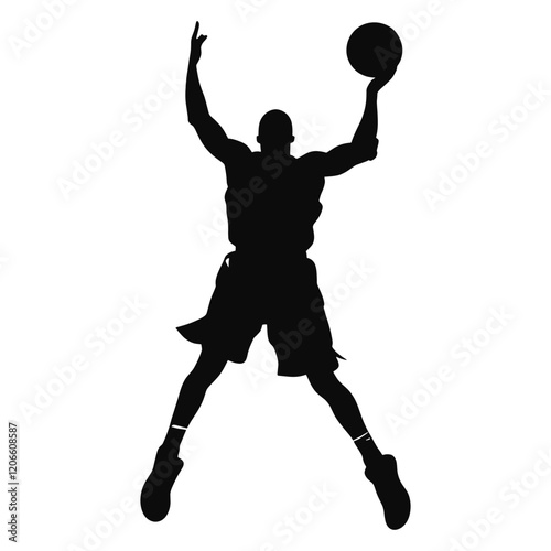 Silhouette sport people isolated black vector
