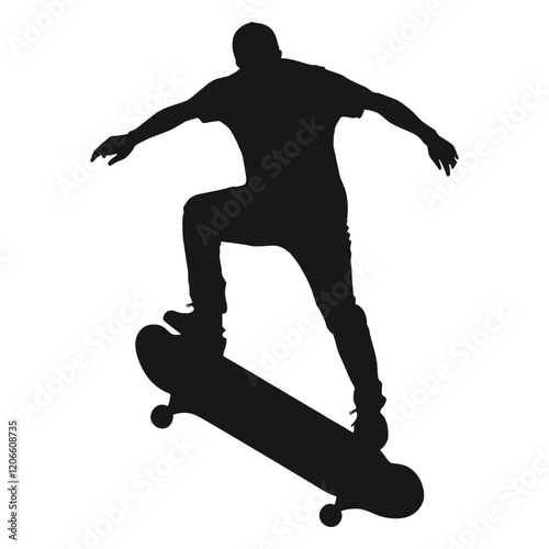 Silhouette sport people isolated black vector