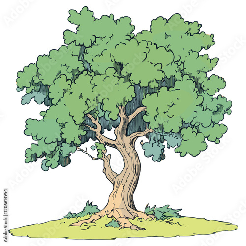 Tree illustration drawing art vector