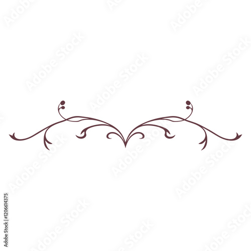Ornament divider floral pattern decorative ornamental vector