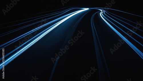 Blue waves with a blue streak of light