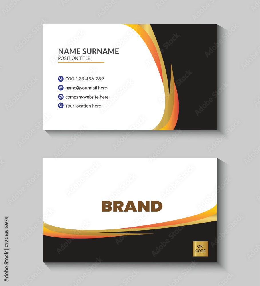 Fototapeta premium Minimal Business Card Design Template