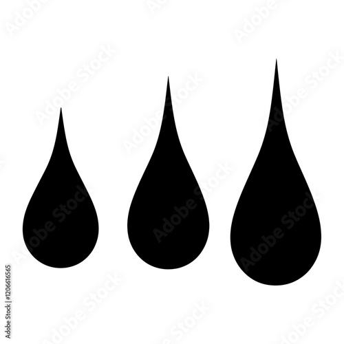 Water silhouette illustration minimalist vector