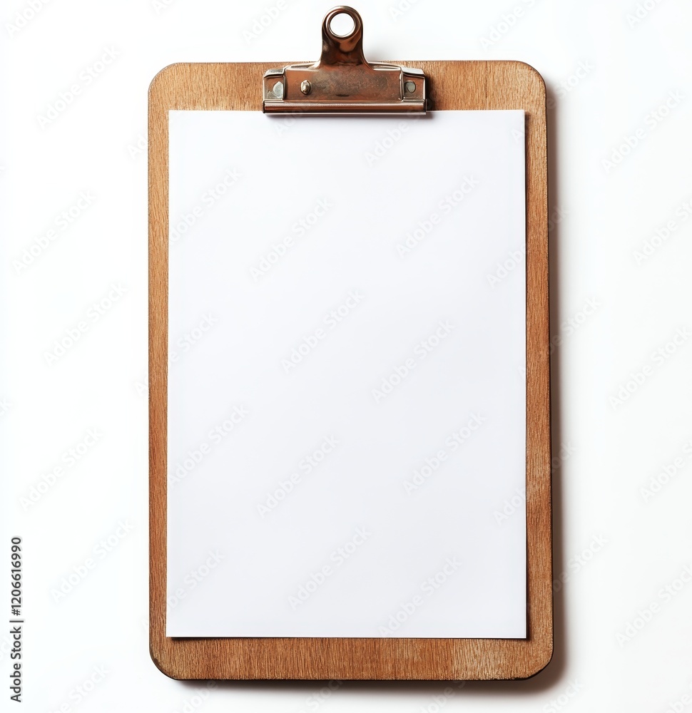 Blank clipboard with white paper. (1) Blank clipboard with white paper. (1)