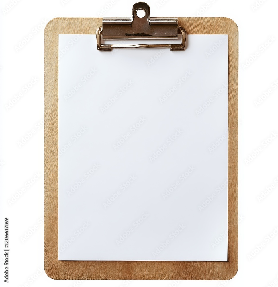 Blank clipboard with white paper. (4) Blank clipboard with white paper. (4)
