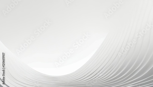 Gray wave curve lines abstract background with flowing particles. Digital energy waves technology concept. Modern backdrop design for business, presentation, banner.