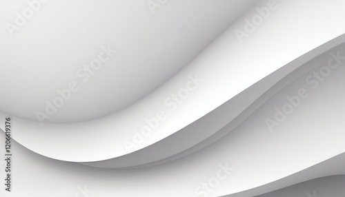 Abstract white wave background with smooth white background with smooth lines