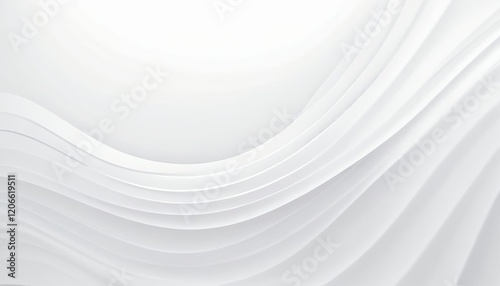 Abstract white wave background with smooth white background with smooth lines