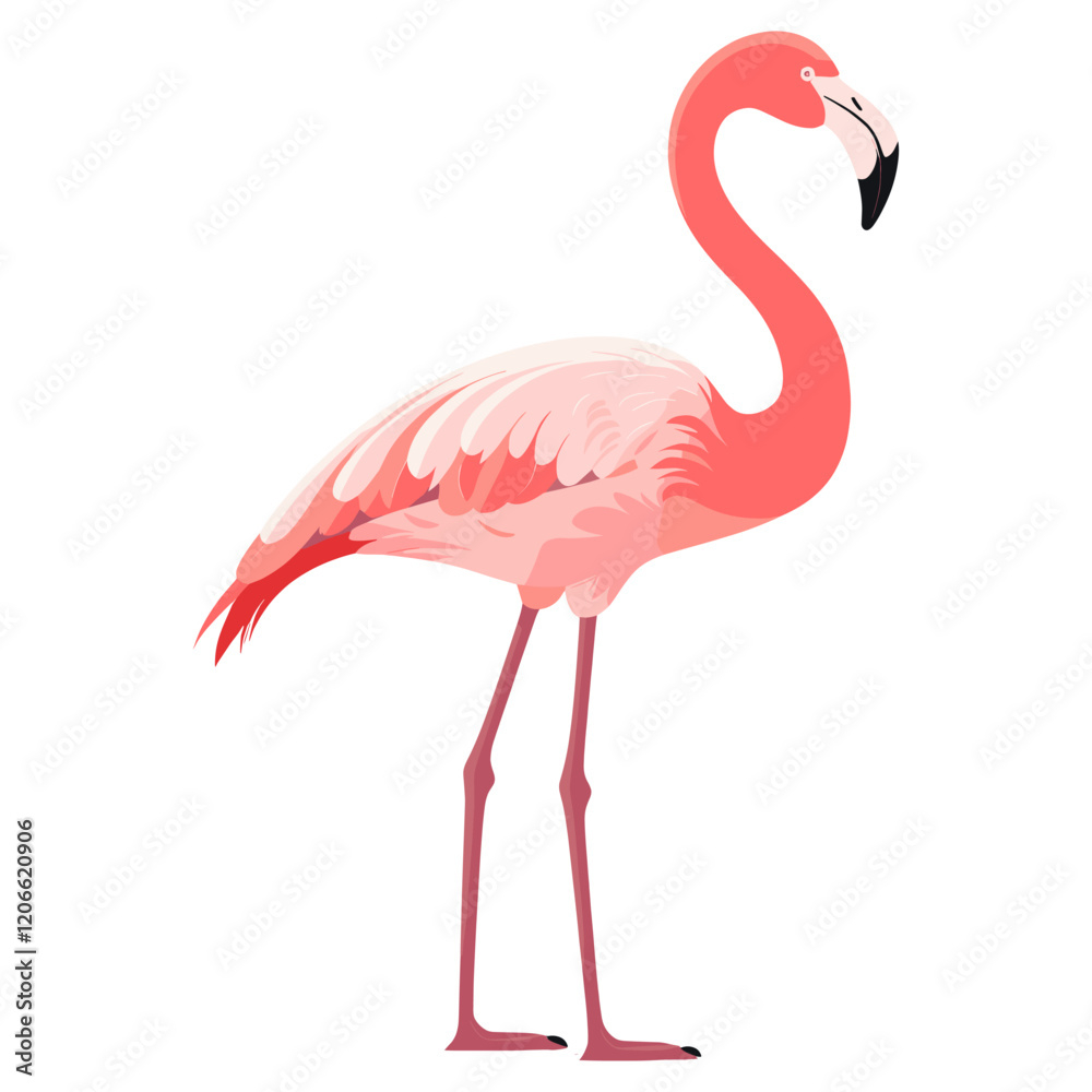 Obraz premium Flamingo illustration animal bird vector
