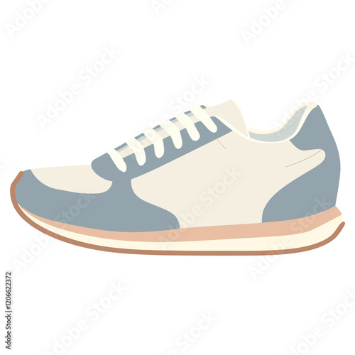 Running shoes illustration footwear sneaker vector