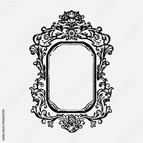 Individual hand drawn Vintage Frame vintage frame style vector
