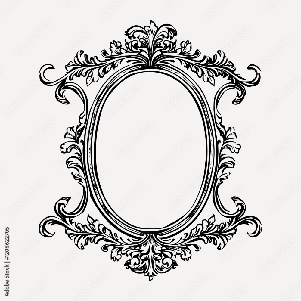Individual hand drawn Vintage Frame vintage frame style vector