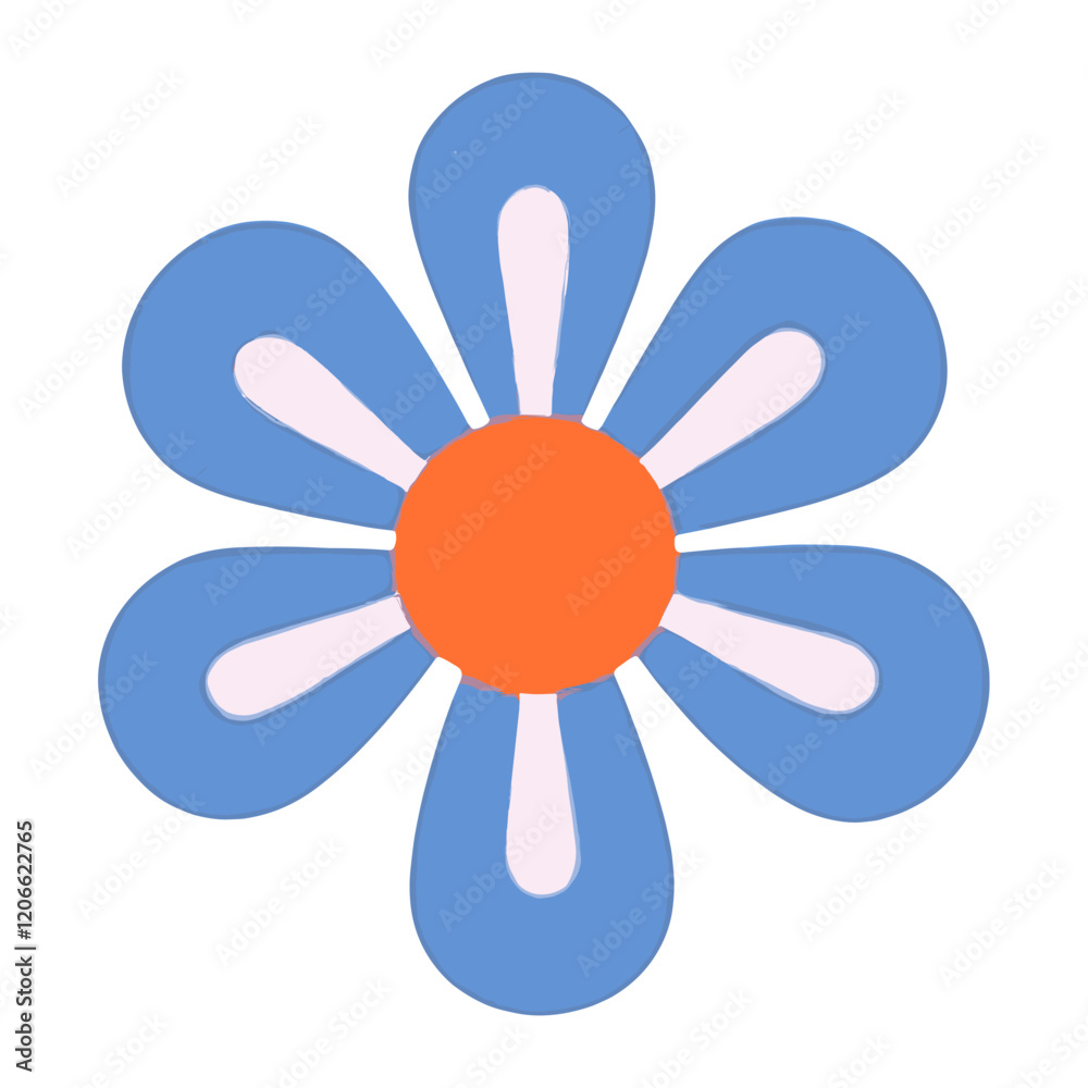 Flower illustration asteraceae decorative vector